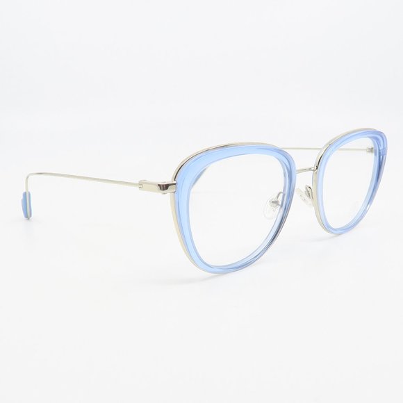 ML 5048 084 Moncler Light Blue/ Silver Eyeglasses - Picture 3 of 10